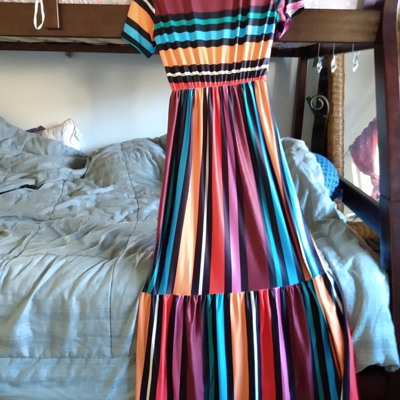 Multicolored spring dress - Picture 3 of 3